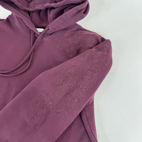 Athleta Retroplush Embroidered Hoodie Sweatshirt Size Small - Picture 12 of 15